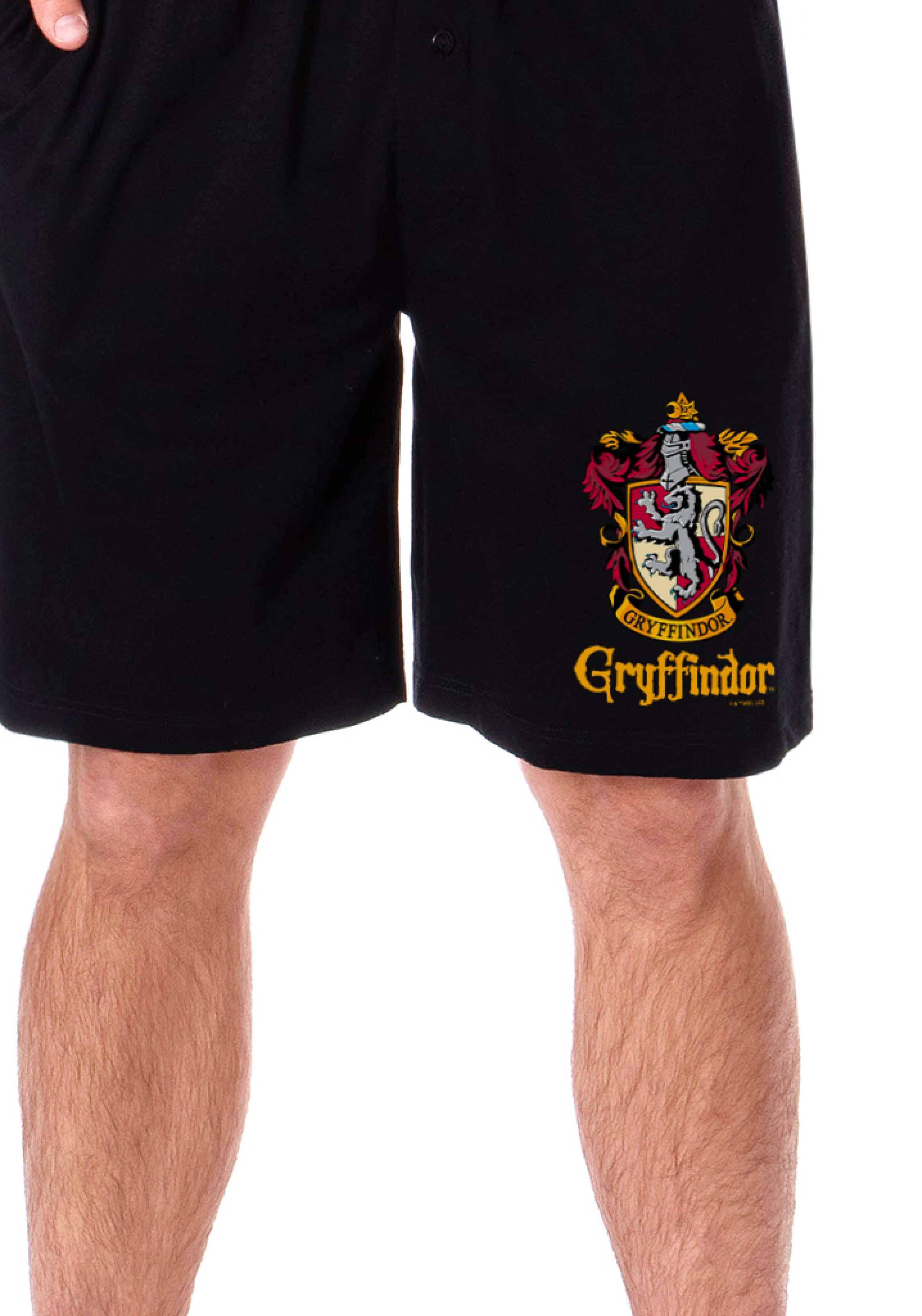 Harry Potter Mens' Hogwarts All Houses Sleep Pajama Shorts
