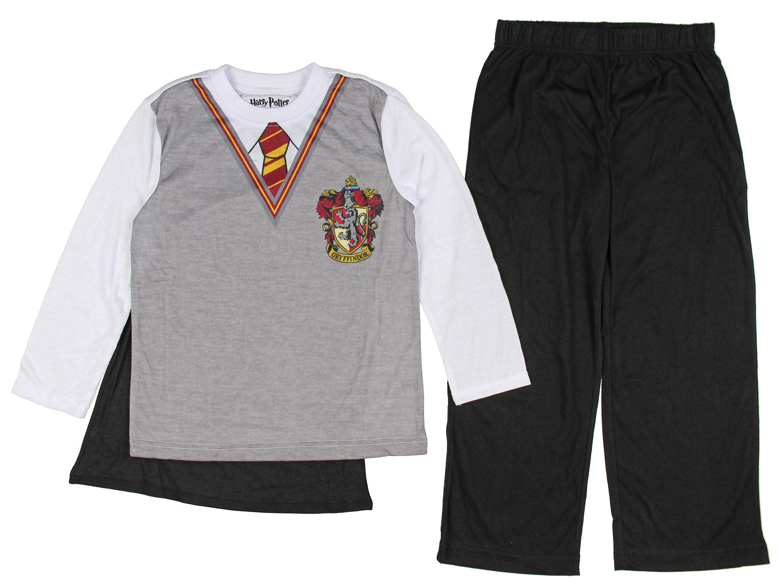 Intimo Harry Potter Boys Gryffindor Uniform w/Cape 3-Piece Pajama Set
