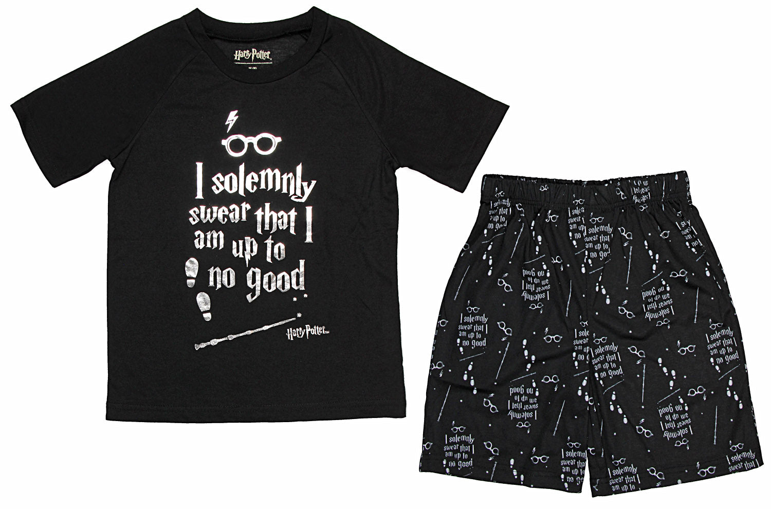 Harry Potter Intimo Big Boys Up to No Good Short Sleeve Boys Pajama Set