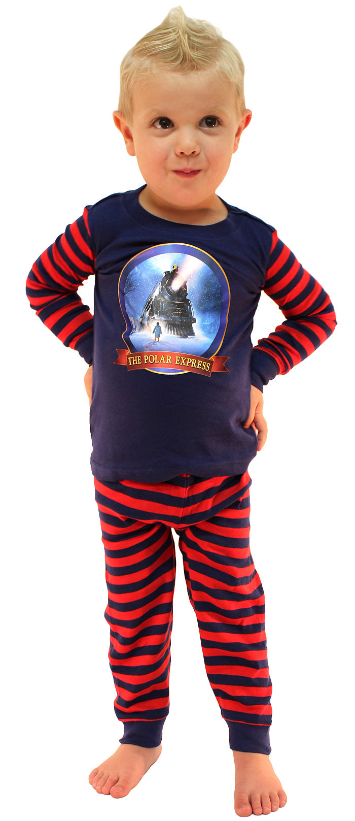 The Polar Express Train Matching Family Pajama Set Tight Fit Cotton Pajamas