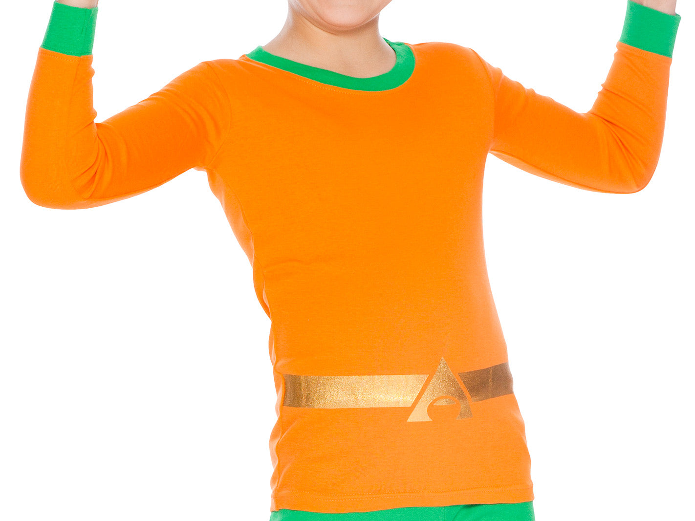 DC Comics Justice League Boys' Aquaman Tight Fit 2 PC Pajama Set