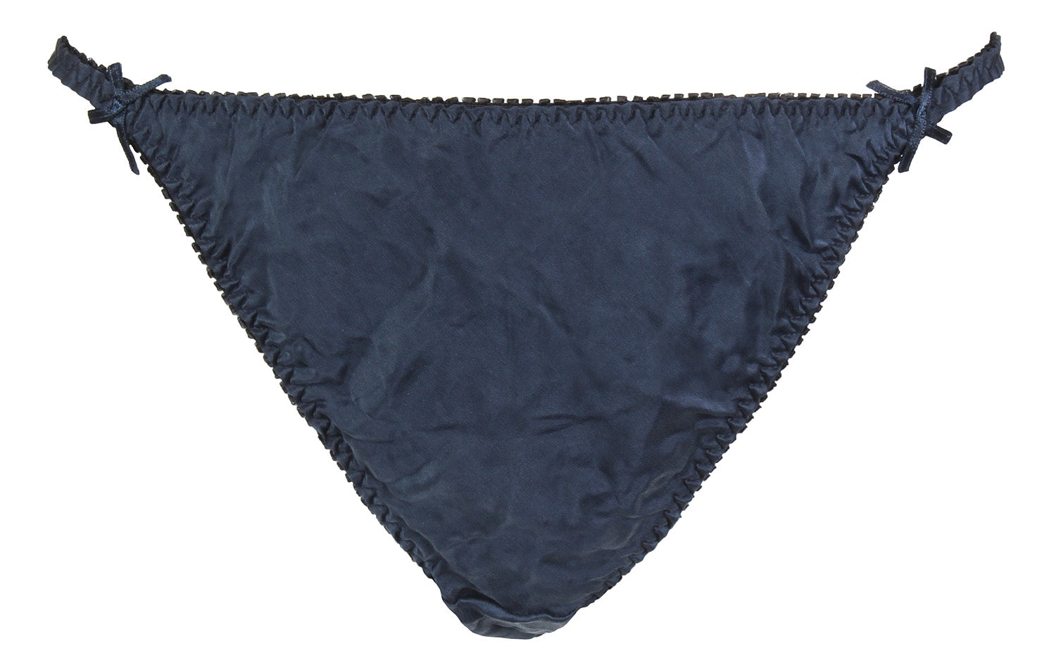 INTIMO Womens' Classic Silk String Bikini Underwear Panties (Cherry, L)