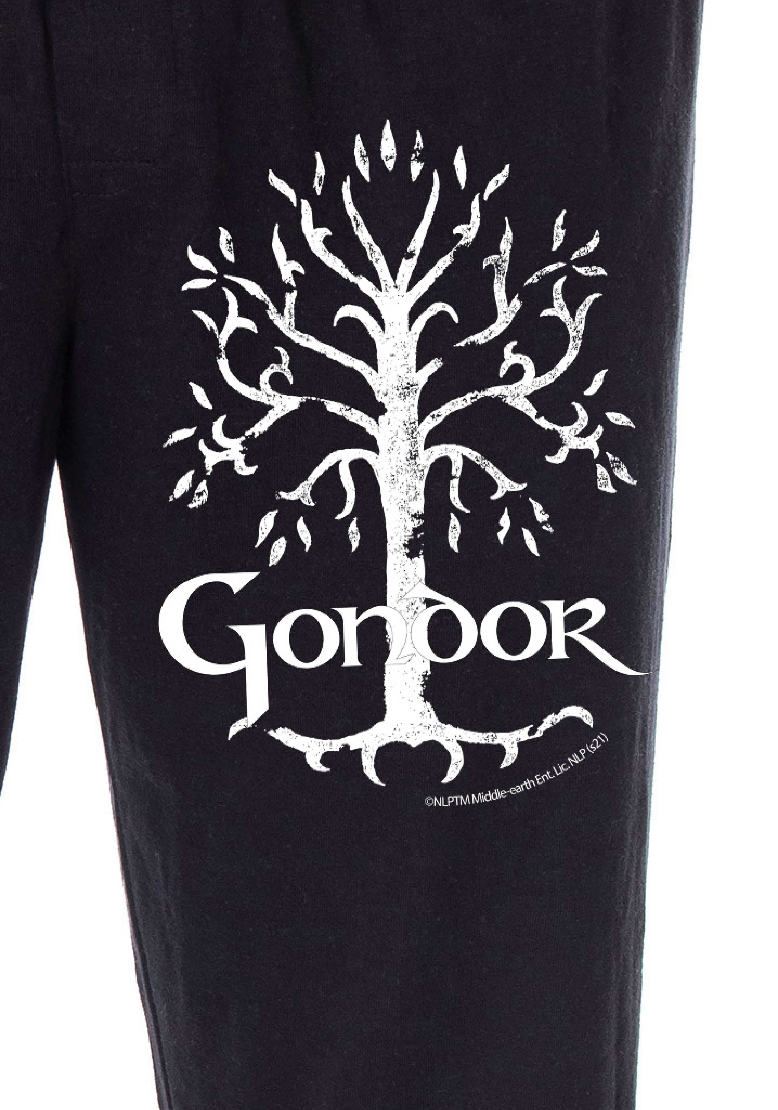 Lord Of The Rings Men's White Tree Of Gondor Lounge Bottoms Pajama Pants
