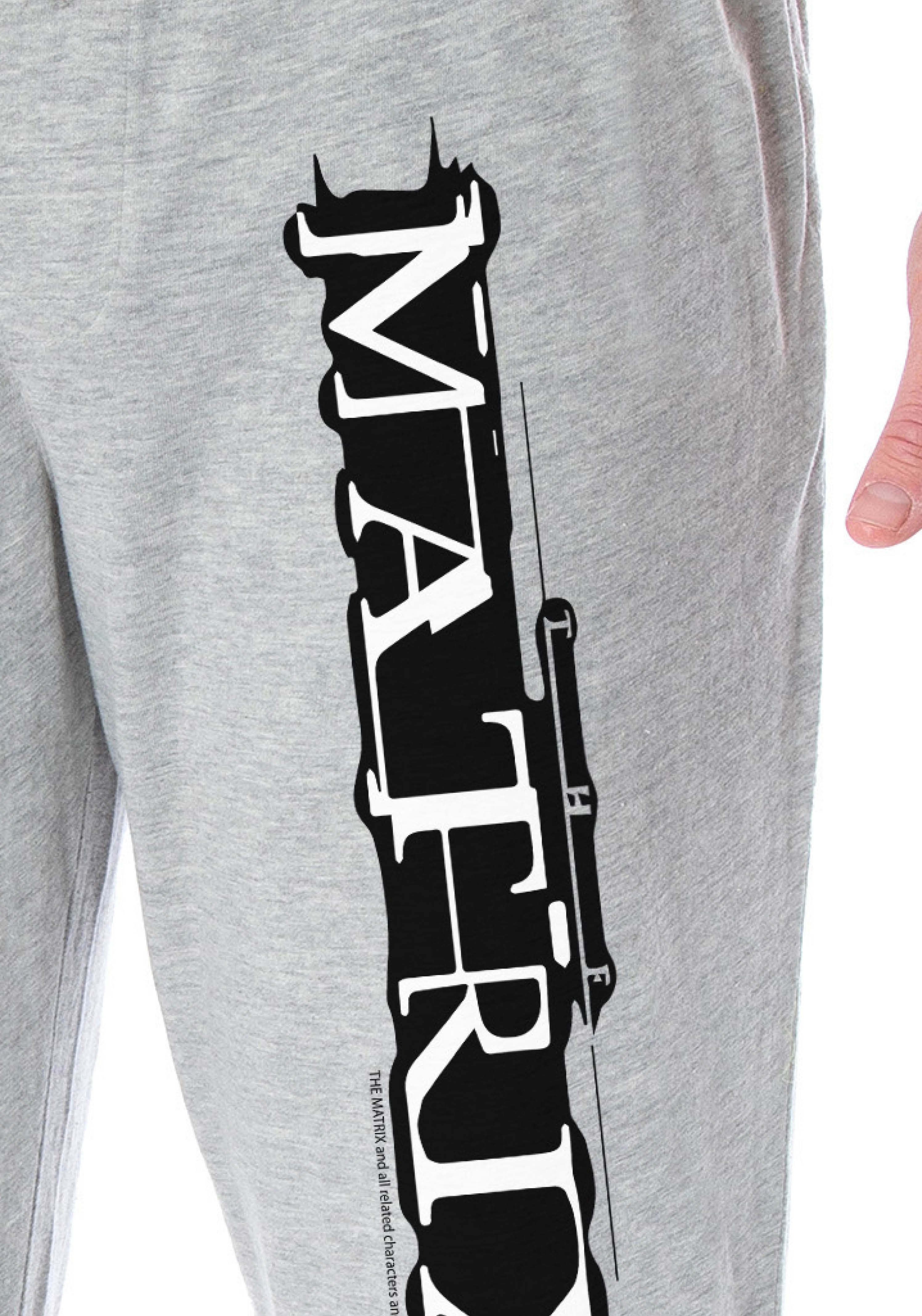 The Matrix Men's Classic Film Logo Loungewear Sleep Pajama Pants