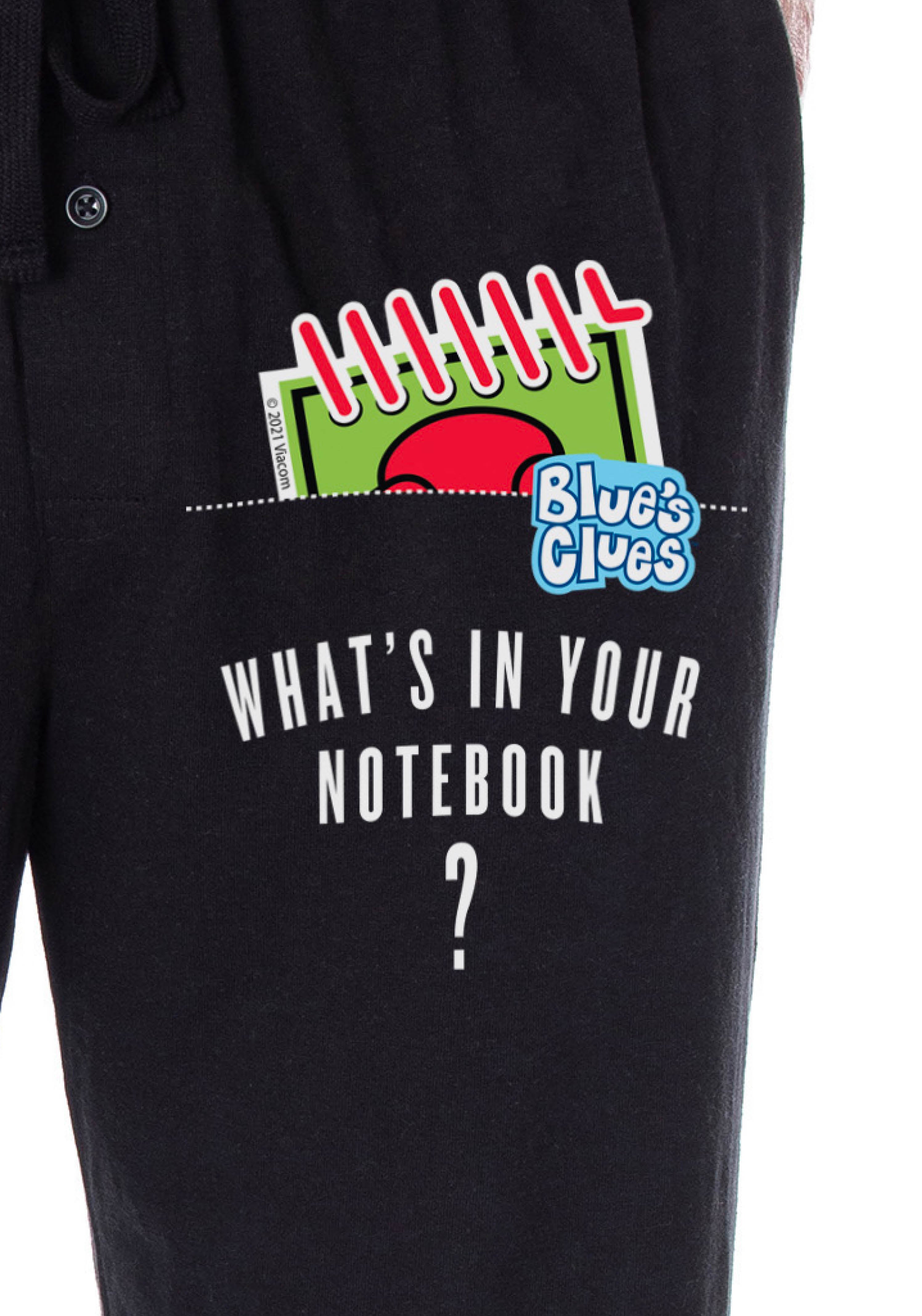 Nickelodeon Mens' Blue's Clues What's in Your Notebook Sleep Pajama Pants