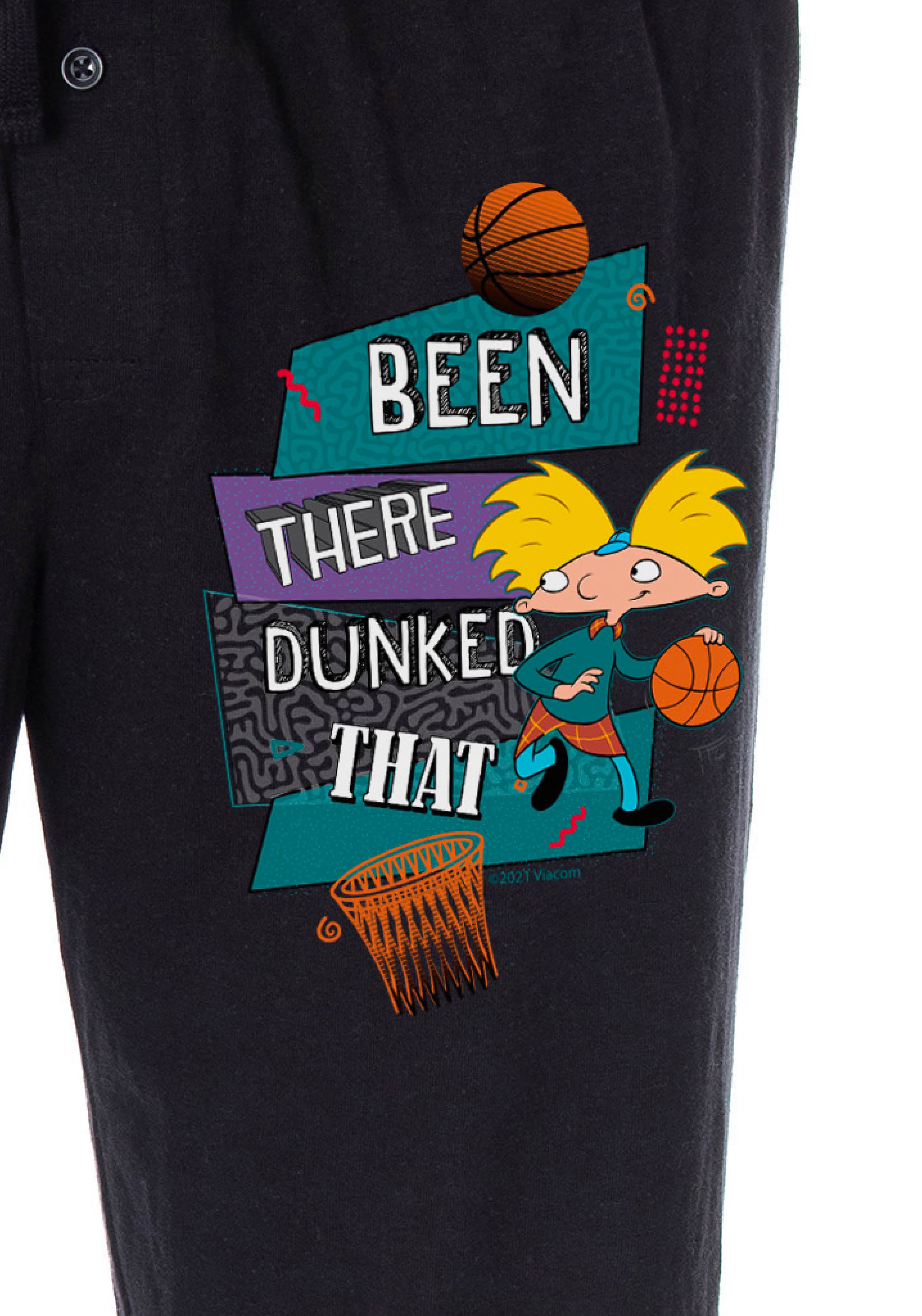 Nickelodeon Mens' Hey Arnold! Been There Dunked That Sleep Pajama Pants