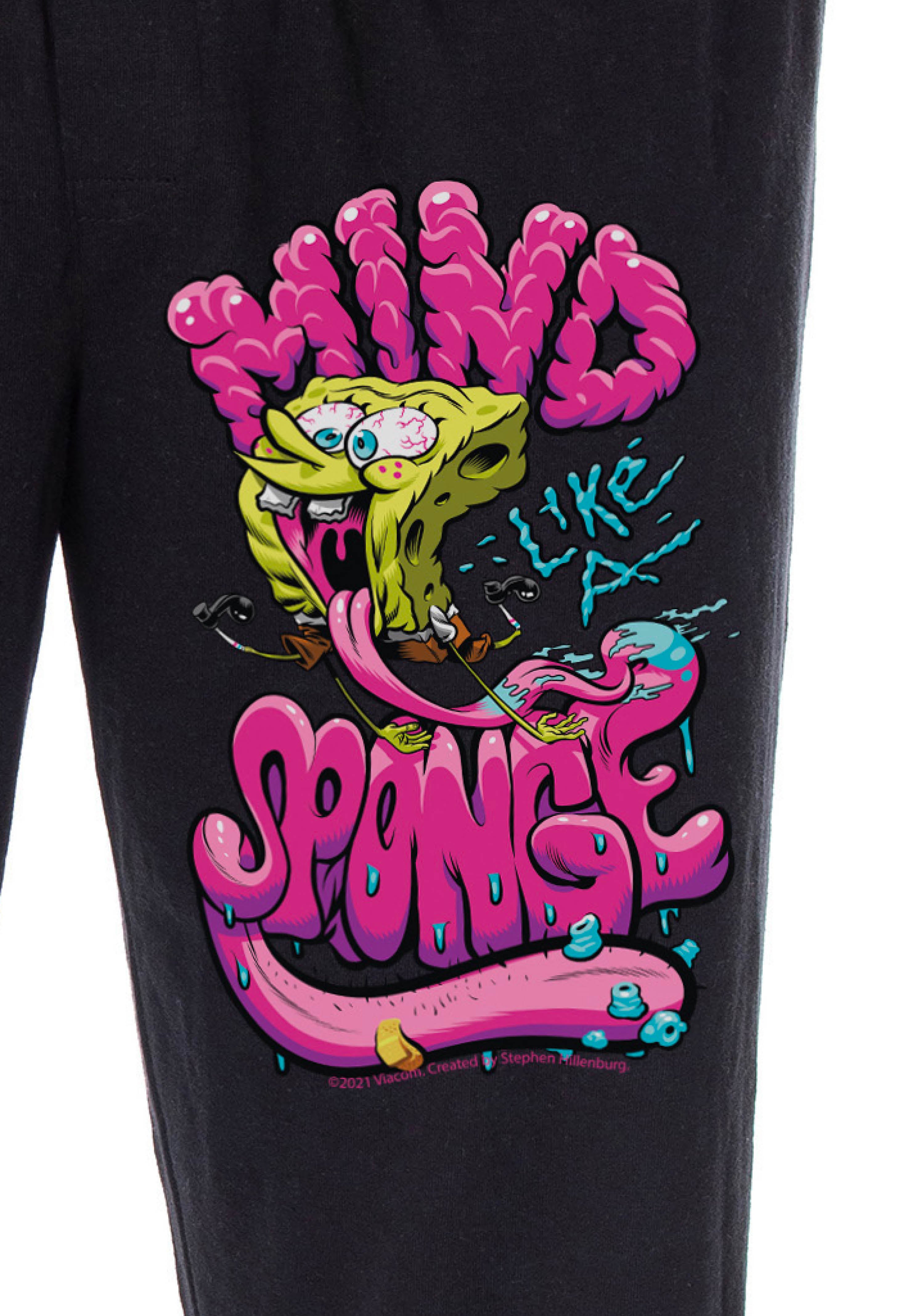 SpongeBob SquarePants Pajama Pants Men's Mind Like A Sponge Lounge Pants