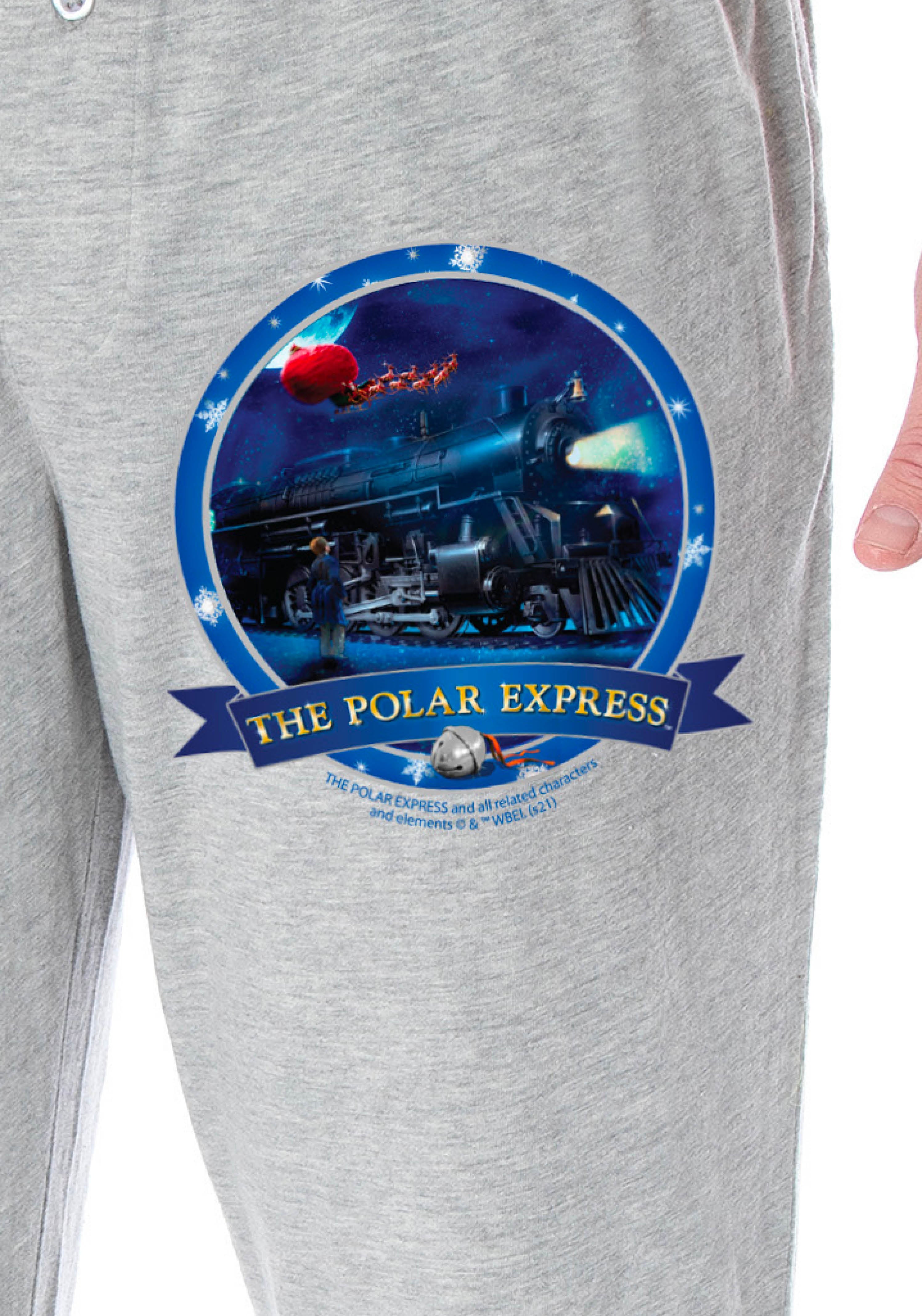 The Polar Express Men's Train Circle Logo Loungewear Sleep Pajama Pants