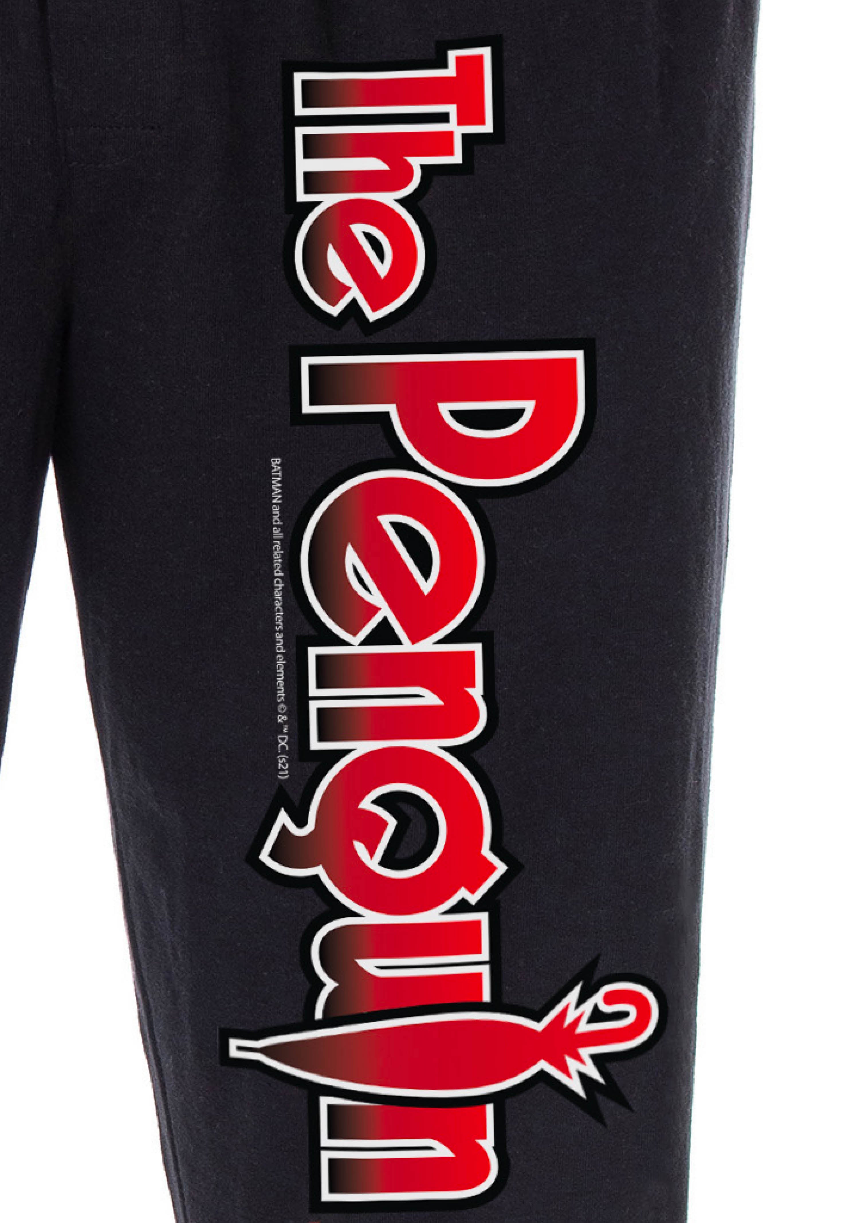 DC Comics Men's Batman Villains The Penguin Umbrella Logo Loungewear Pajama Pants