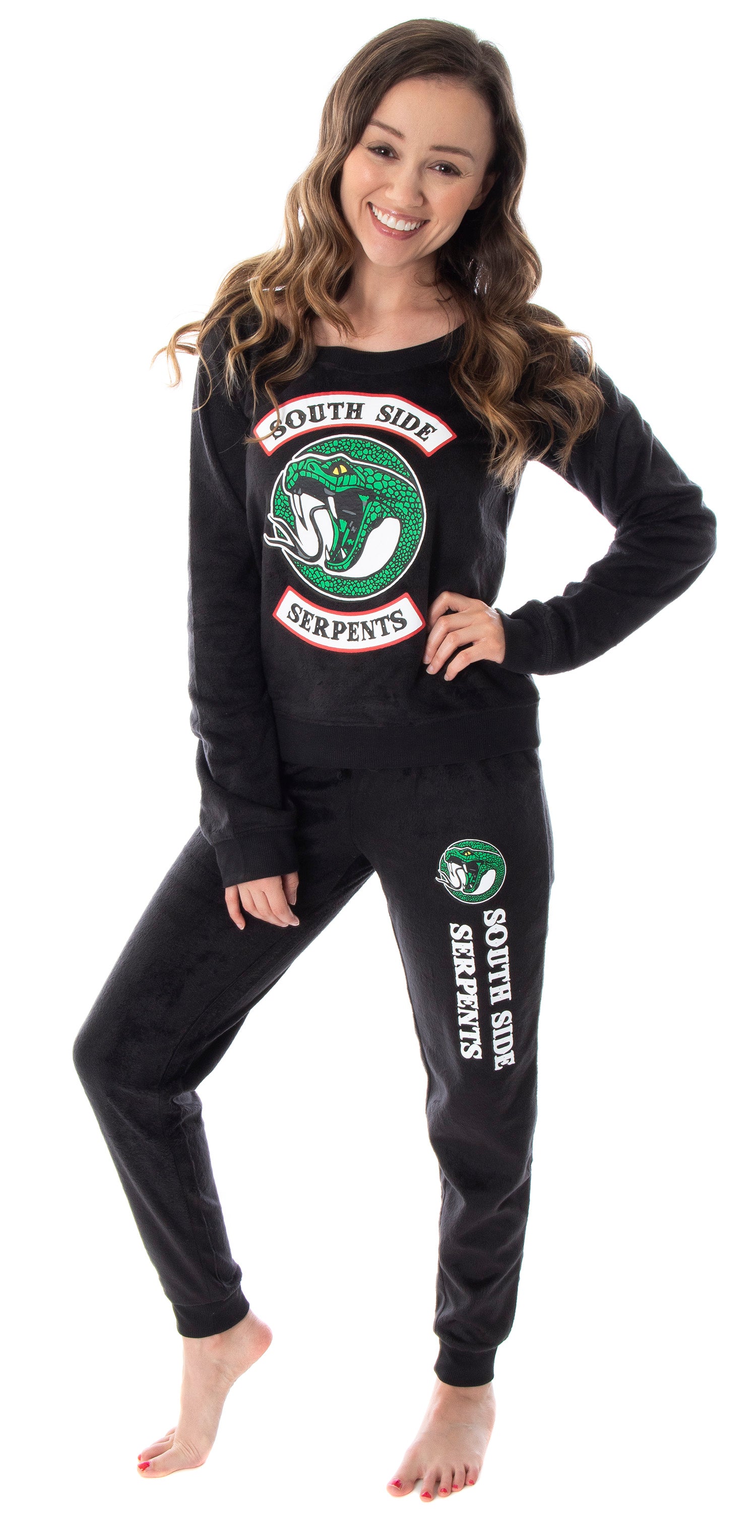Riverdale Juniors' Southside Serpents 2 Piece Fleecy Jogger Pajama Set