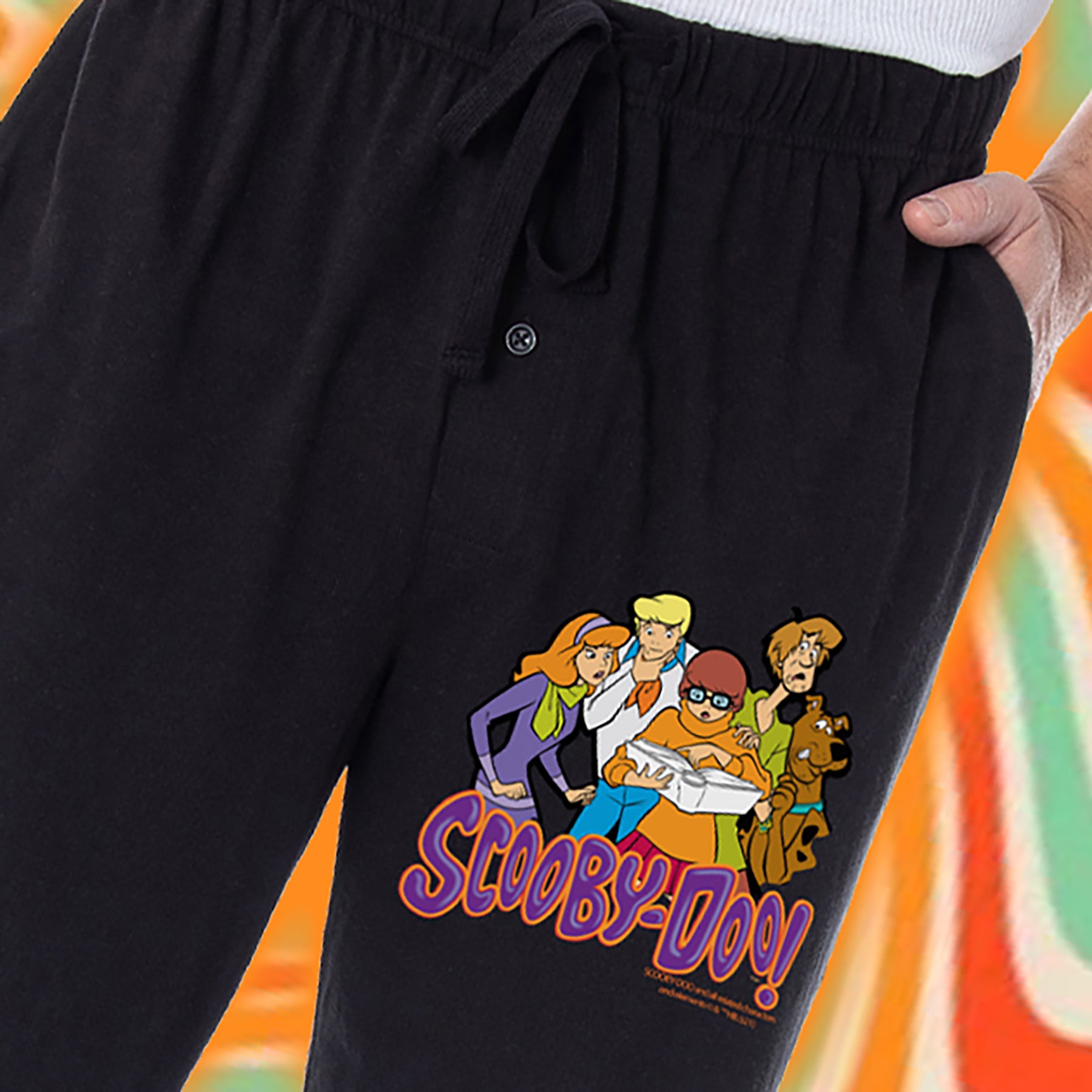 Scooby-Doo Men's Original Mystery Solvers Vintage Cartoon Characters Sleep Lounge Pajama Pants