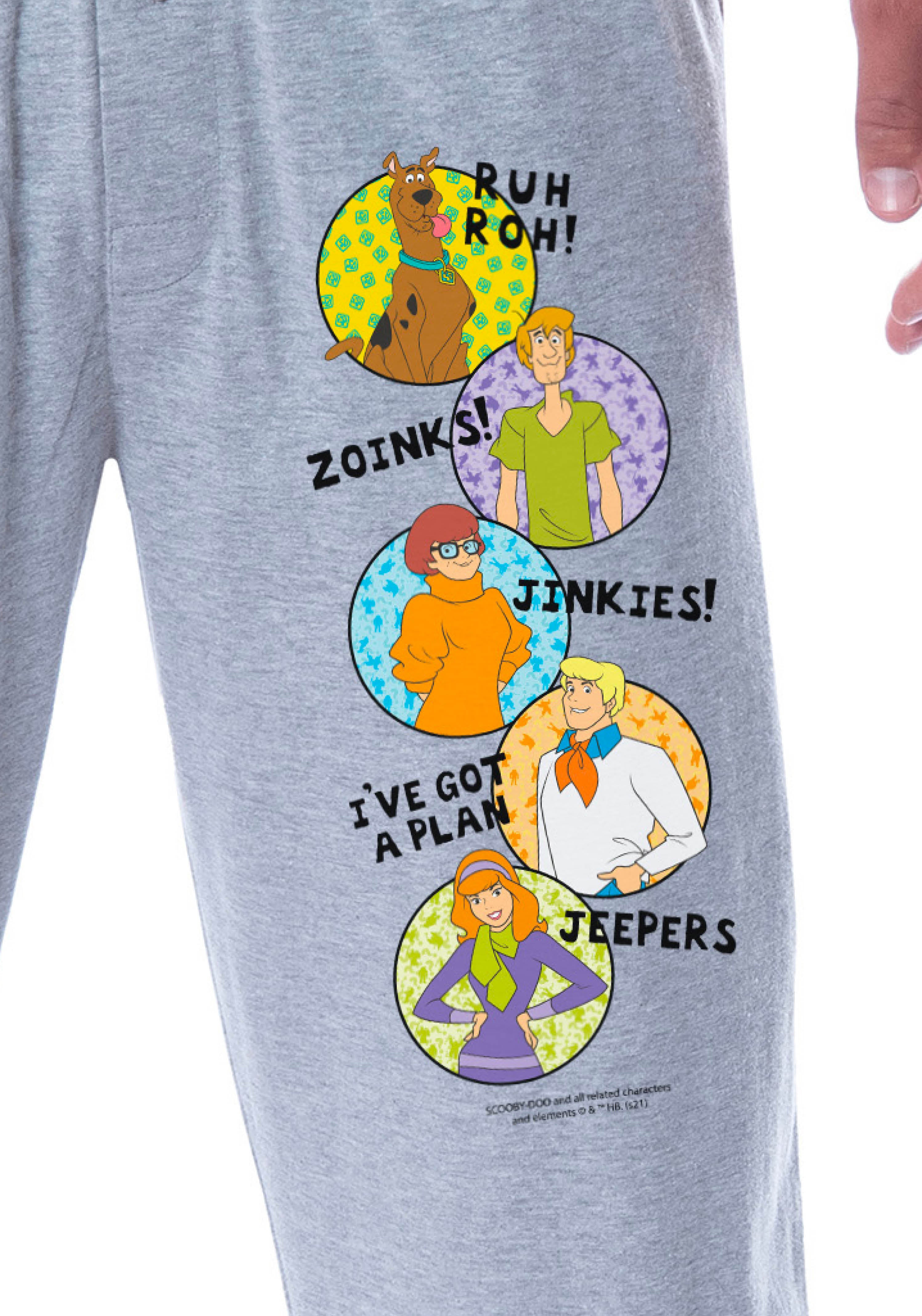 Scooby-Doo Mens' Scooby Shaggy Velma Fred Daphne Sleep Pajama Pants
