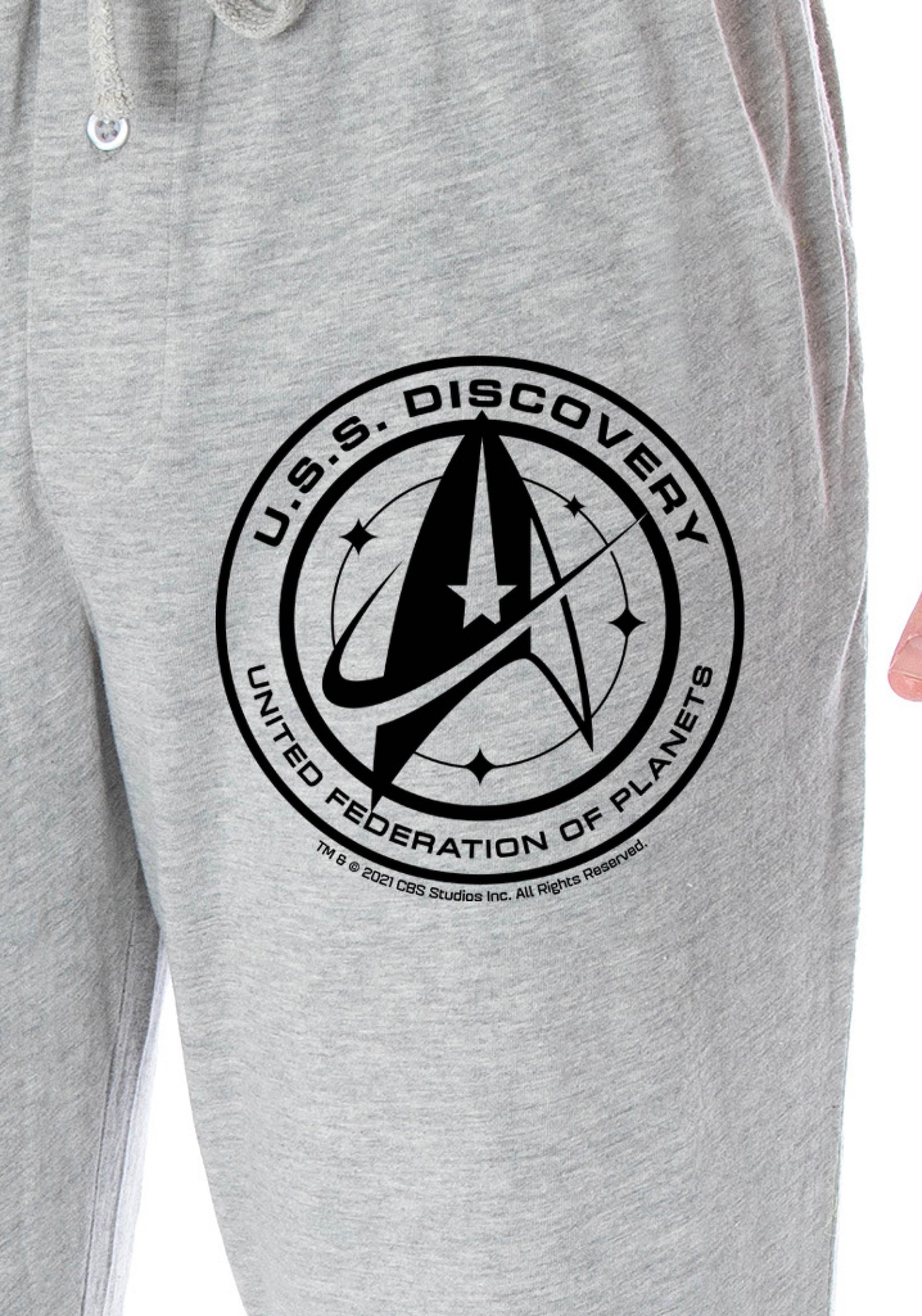 Star Trek Discovery Men's U.S.S Discovery United Federation Of Planets Lounge Pajama Pants