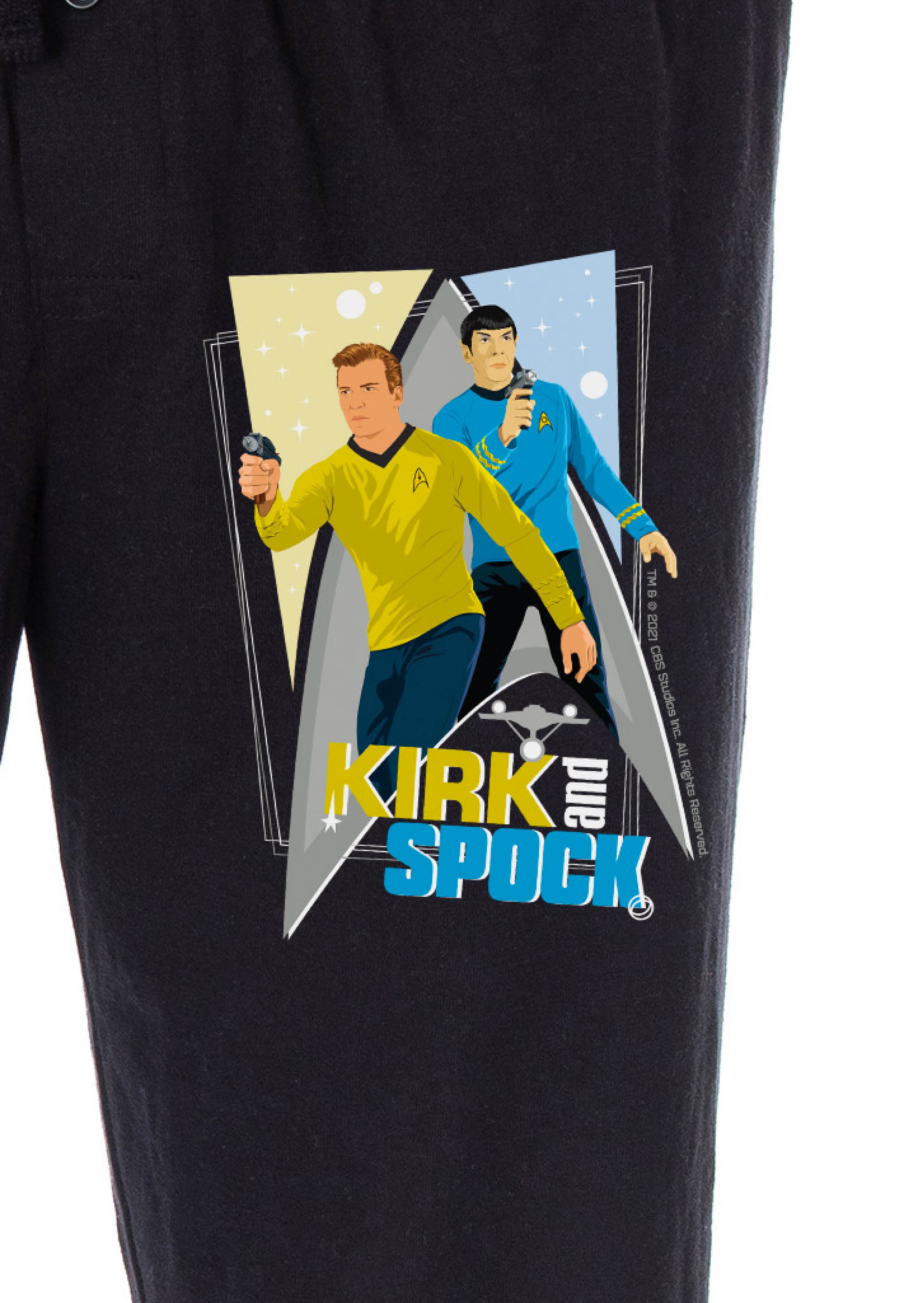 Star Trek The Original Series Men's TOS Captain Kirk And Spock Pajama Pants