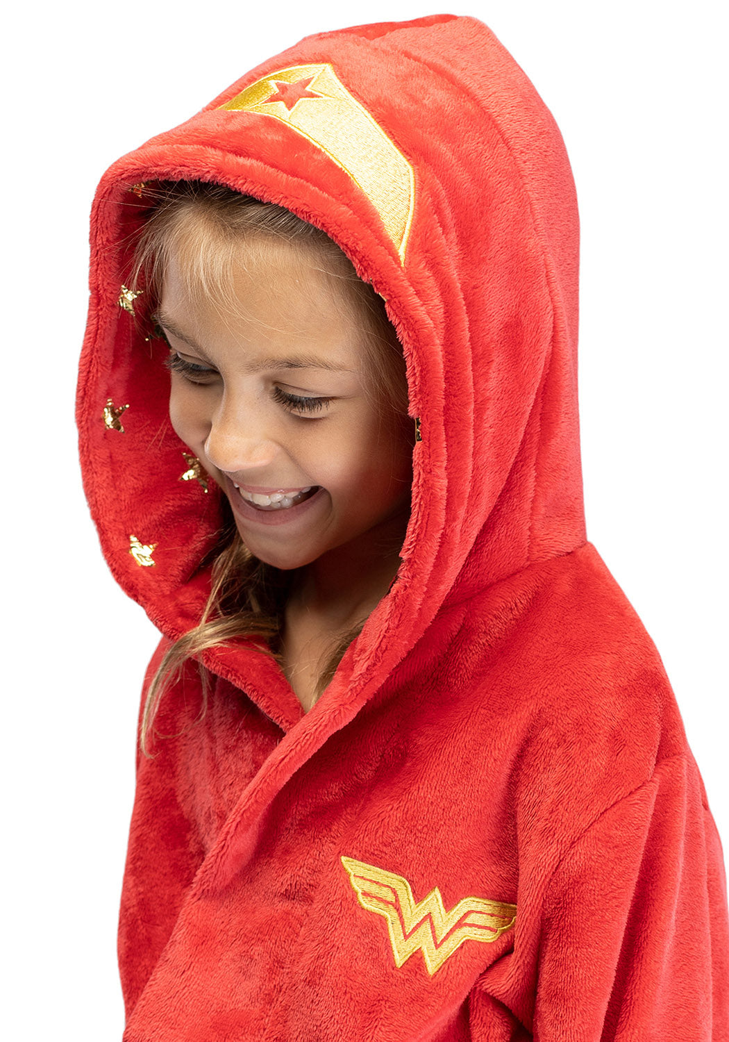 DC Comics Kids Superhero Plush Fleece Hooded Costume Robe