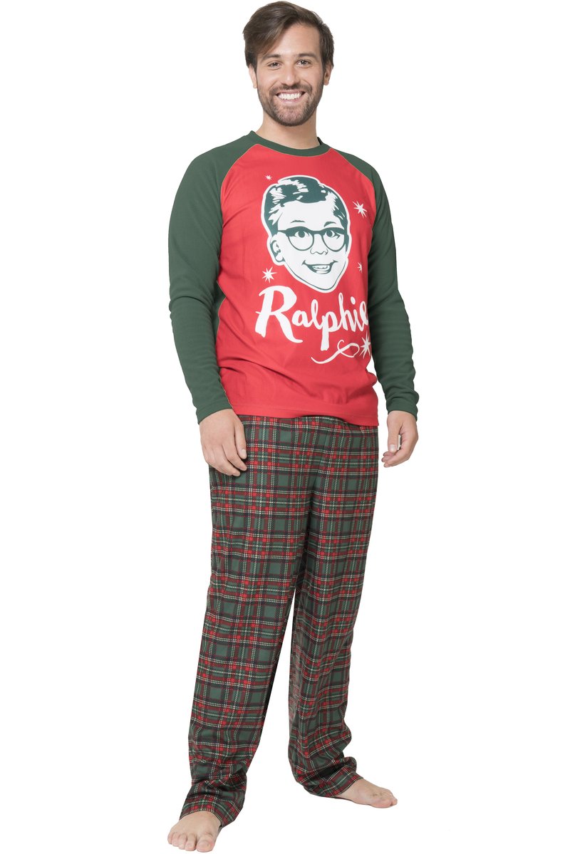 A Christmas Story Mens 'Ralphie' Raglan Pajama Set