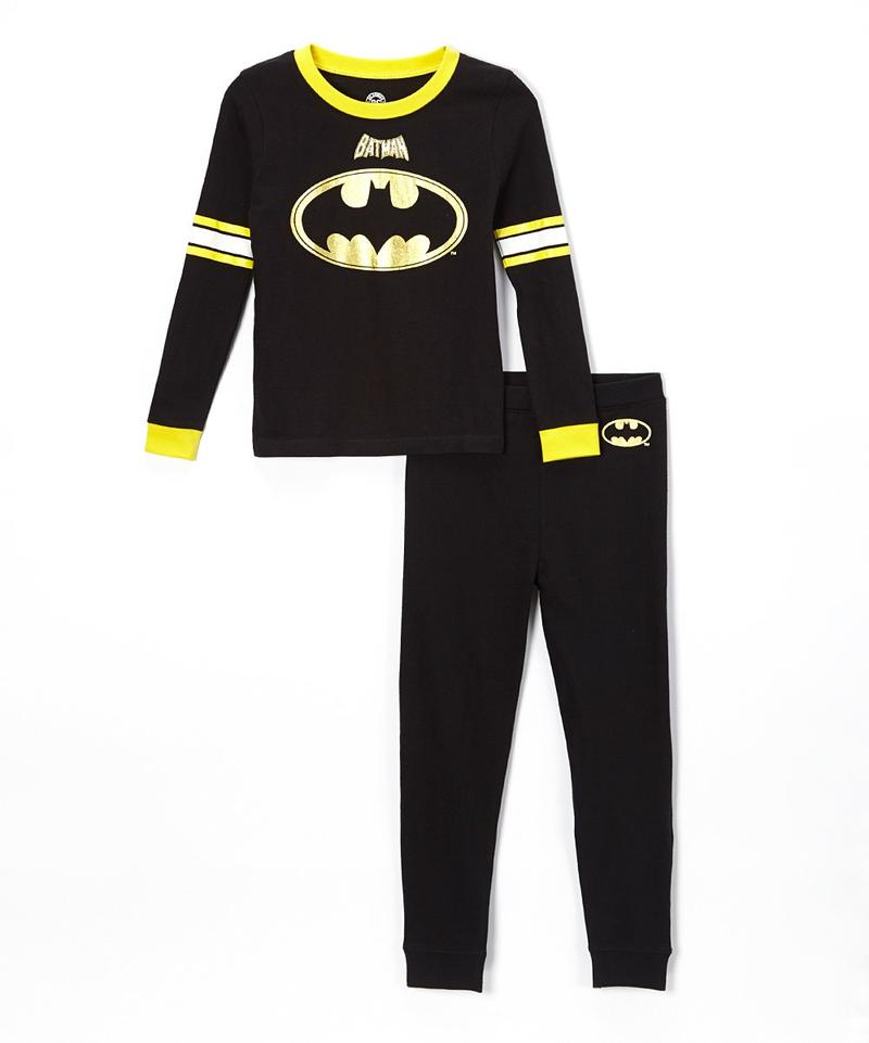Batman Football Long Sleeve Cotton Pajama Set