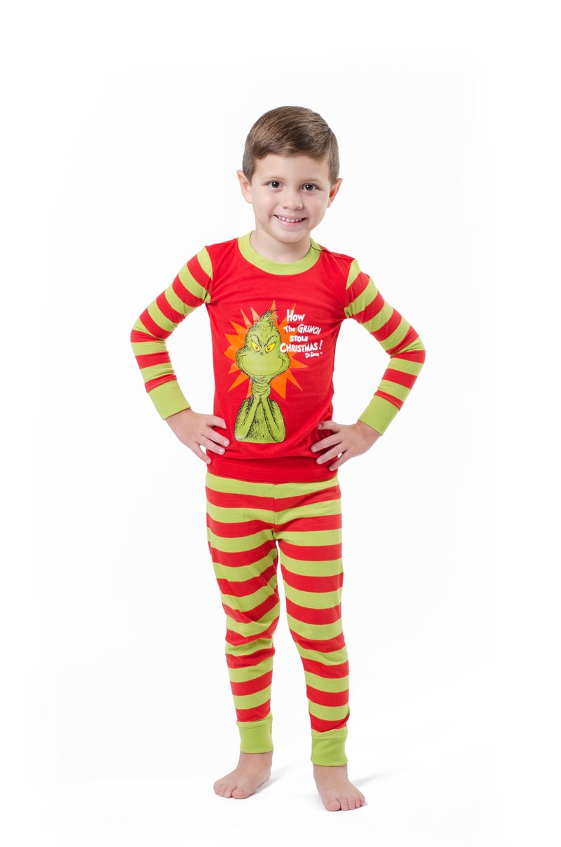 Dr Seuss 'How the The Grinch Stole Christmas' Toddler Cotton Pajama Se ...