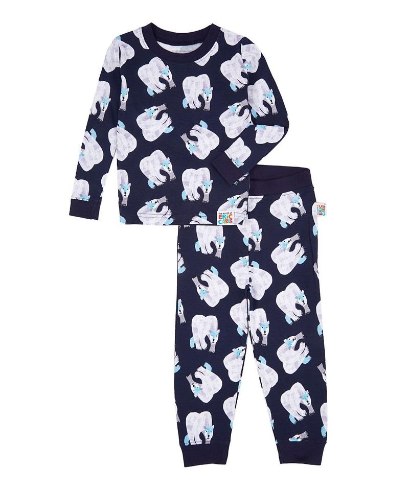 Eric Carle Polar Bear Print Toddler Pajama Set