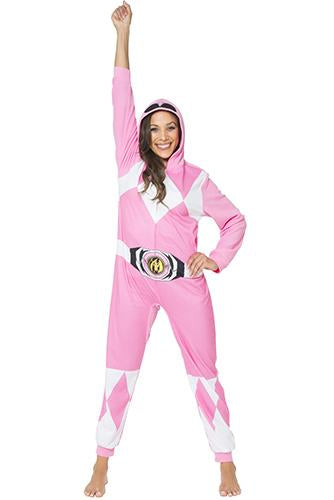 Power Ranger 'Mighty Morphin Pink Ranger' Ladies One Piece Pajama