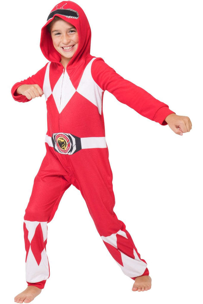 Power Ranger Toddler and Kids Red Mighty Morphin One Piece Pajama