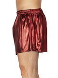 INTIMO Men's Metallic Boxer Shorts Underwear (Red, Large)