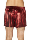 INTIMO Men's Metallic Boxer Shorts Underwear (Red, Large)