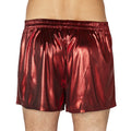 INTIMO Men's Metallic Boxer Shorts Underwear (Red, Large)