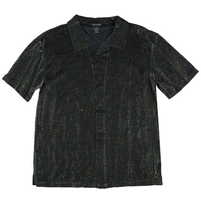 Mens' Animal Print Sparkle Button Up Sleep Shirt