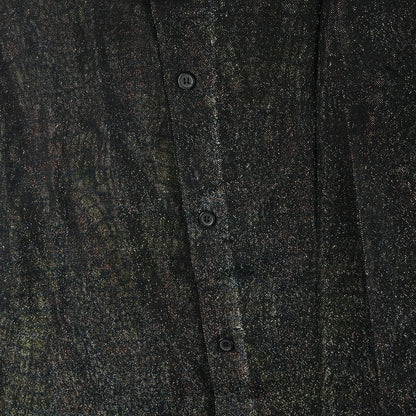 Mens' Animal Print Sparkle Button Up Sleep Shirt