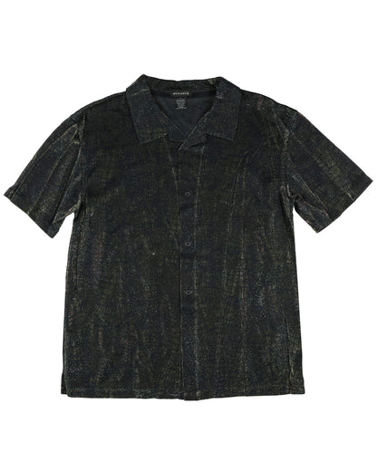 Mens' Animal Print Sparkle Button Up Sleep Shirt