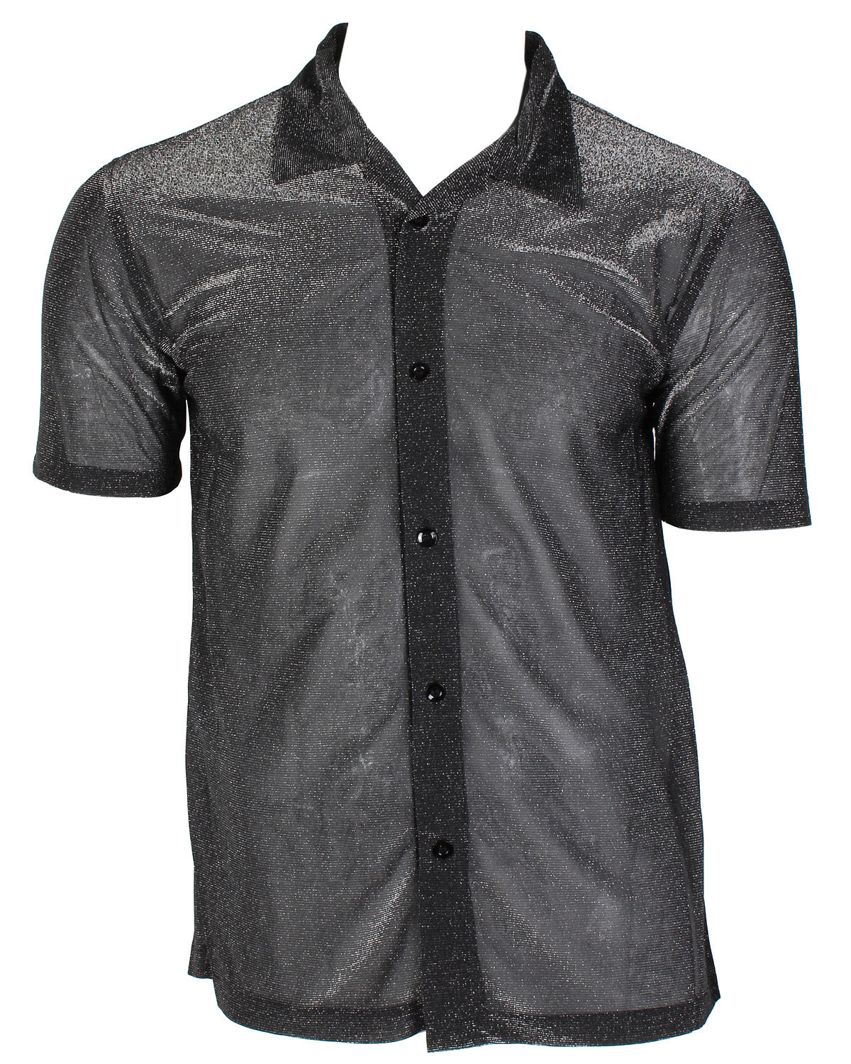 Intimo Mens Romance Sheer Camp Pajama Shirt