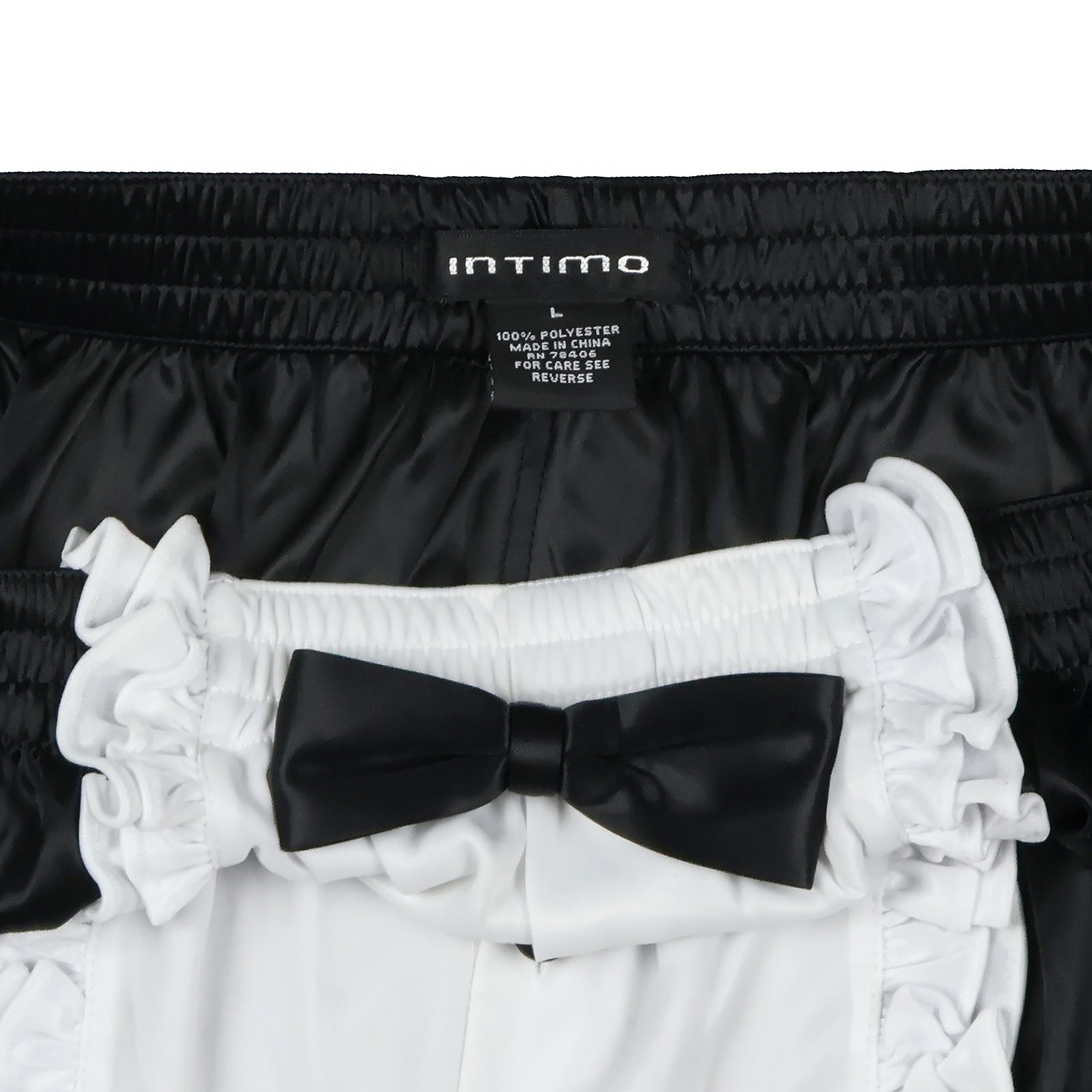 Men's Black Tuxedo Cosplay Stretch Boxer Shorts Underwear (Large)