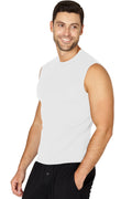 INTIMO Mens Solid Muscle SleevelessTop Shirt