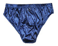 Intimo Mens Metallic Blue Bikini Brief Underwear