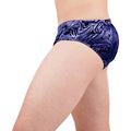 Intimo Mens Royal Blue Swirls Print Bikini Brief Underwear