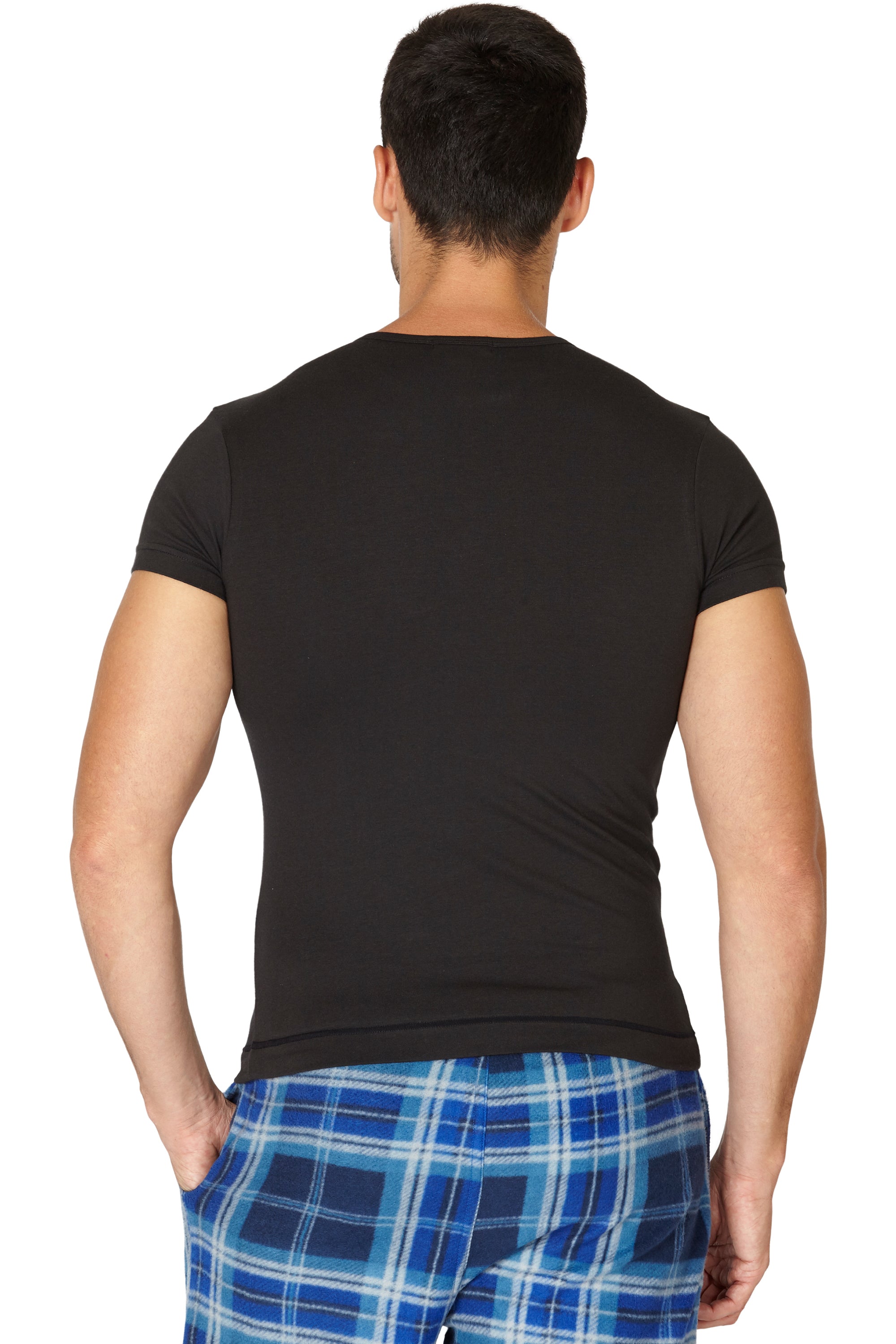 INTIMO Mens Short Sleeve Crew Neck Top
