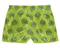 INTIMO Men's Foil Print Dice Blue Flames Lime Green Boxer Shorts Underwear (Lime Green, Large)