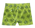 INTIMO Men's Foil Print Dice Blue Flames Lime Green Boxer Shorts Underwear (Lime Green, Large)