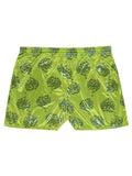 INTIMO Men's Foil Print Dice Blue Flames Lime Green Boxer Shorts Underwear (Lime Green, Large)