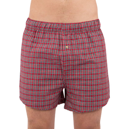 intimo Men's Plaid Boxer Underwear Short