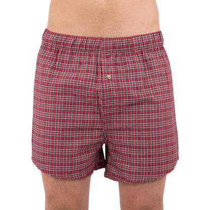 intimo Men's Plaid Boxer Underwear Short