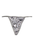 Intimo Womens Liquid Metallic Thong Panty