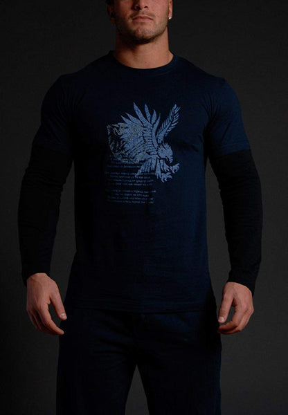 Intimo Mens Knit Pant With Double Layer Long Sleeve T-Shirt Set