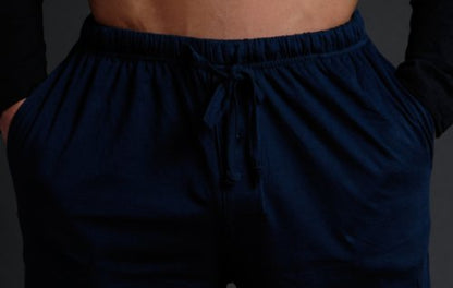 Intimo Mens Knit Pant With Double Layer Long Sleeve T-Shirt Set