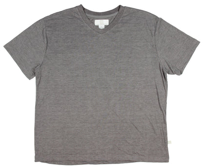 Intimo Mens Knit Short Sleeve V-Neck Shirt 48% Polyester 52% Rayon