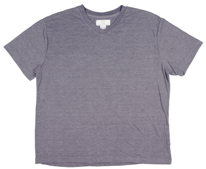 Intimo Mens Knit Short Sleeve V-Neck Shirt 48% Polyester 52% Rayon