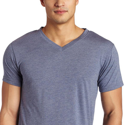 Intimo Men's Short Sleeve V-Neck Sleep Shirt