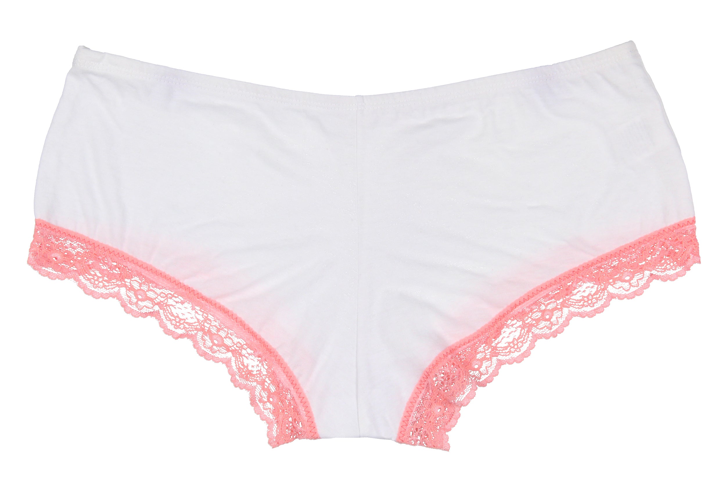 Intimo Women's Boyshort Underwear 2 Tone Lace Trim