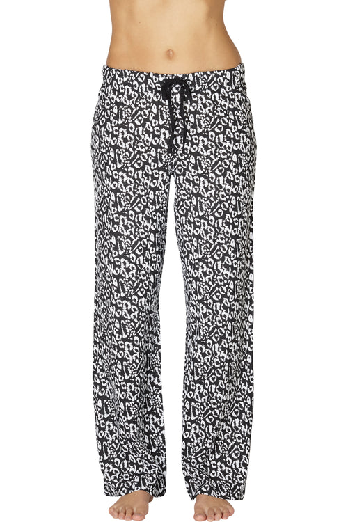 Intimo Womens Print Knit Pajama Pant